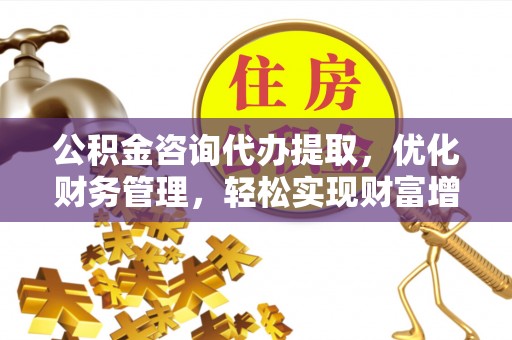 中沙公积金咨询代办提取，优化财务管理，轻松实现财富增值