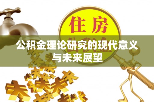 中沙公积金理论研究的现代意义与未来展望