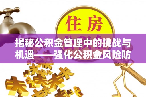 中沙揭秘公积金管理中的挑战与机遇——强化公积金风险防控的多维策略