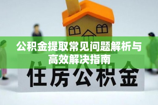中沙公积金提取常见问题解析与高效解决指南