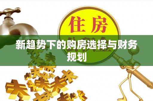 中沙新趋势下的购房选择与财务规划