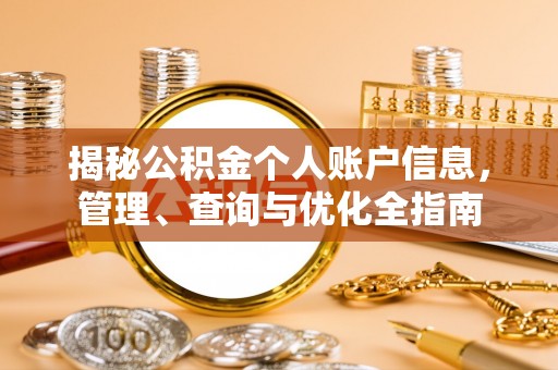 中沙揭秘公积金个人账户信息，管理、查询与优化全指南