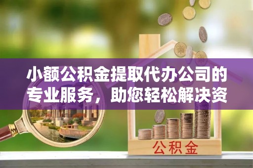 中沙小额公积金提取代办公司的专业服务，助您轻松解决资金难题