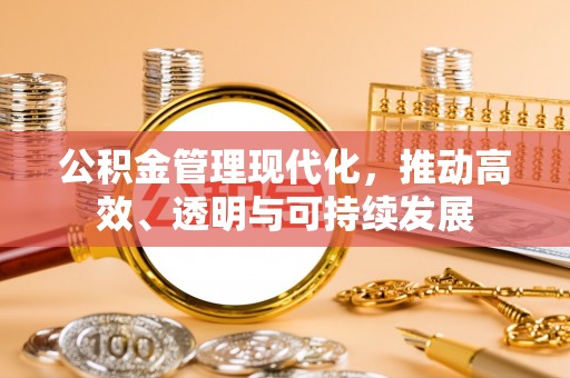 中沙公积金管理现代化，推动高效、透明与可持续发展