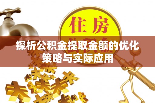 中沙探析公积金提取金额的优化策略与实际应用