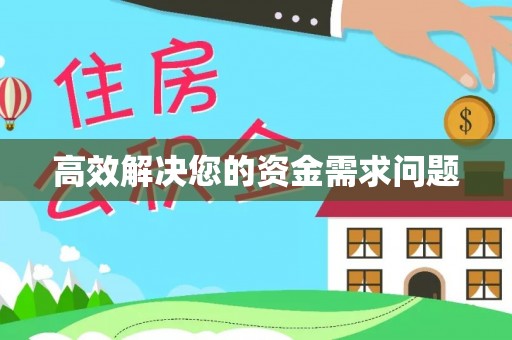 中沙高效解决您的资金需求问题