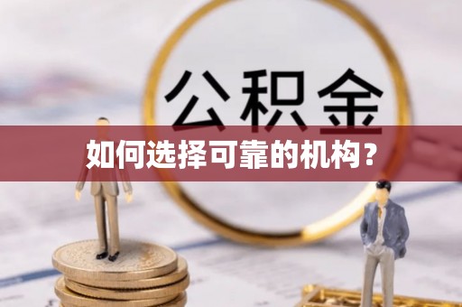 中沙如何选择可靠的机构？