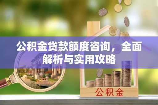 中沙公积金贷款额度咨询，全面解析与实用攻略