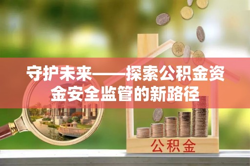 中沙守护未来——探索公积金资金安全监管的新路径