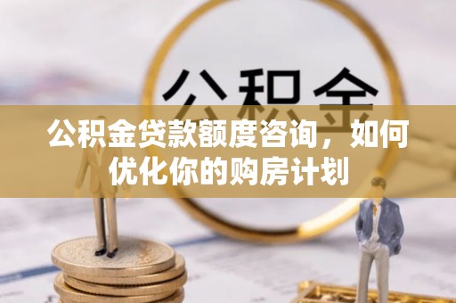中沙公积金贷款额度咨询，如何优化你的购房计划