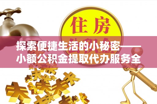 中沙探索便捷生活的小秘密——小额公积金提取代办服务全解析