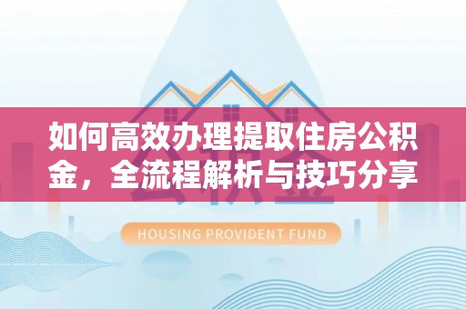 中沙如何高效办理提取住房公积金，全流程解析与技巧分享