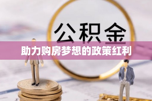 中沙助力购房梦想的政策红利