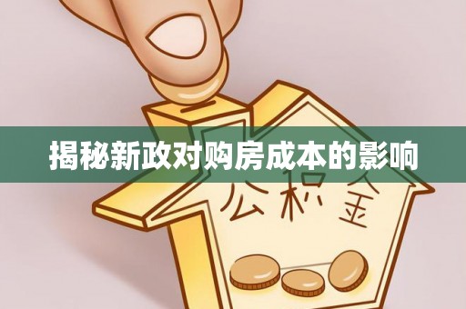 中沙揭秘新政对购房成本的影响