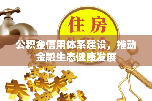 中沙公积金信用体系建设，推动金融生态健康发展