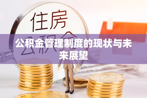 中沙公积金管理制度的现状与未来展望