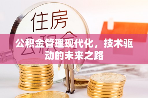 中沙公积金管理现代化，技术驱动的未来之路