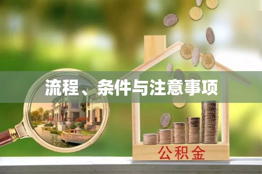 中沙流程、条件与注意事项
